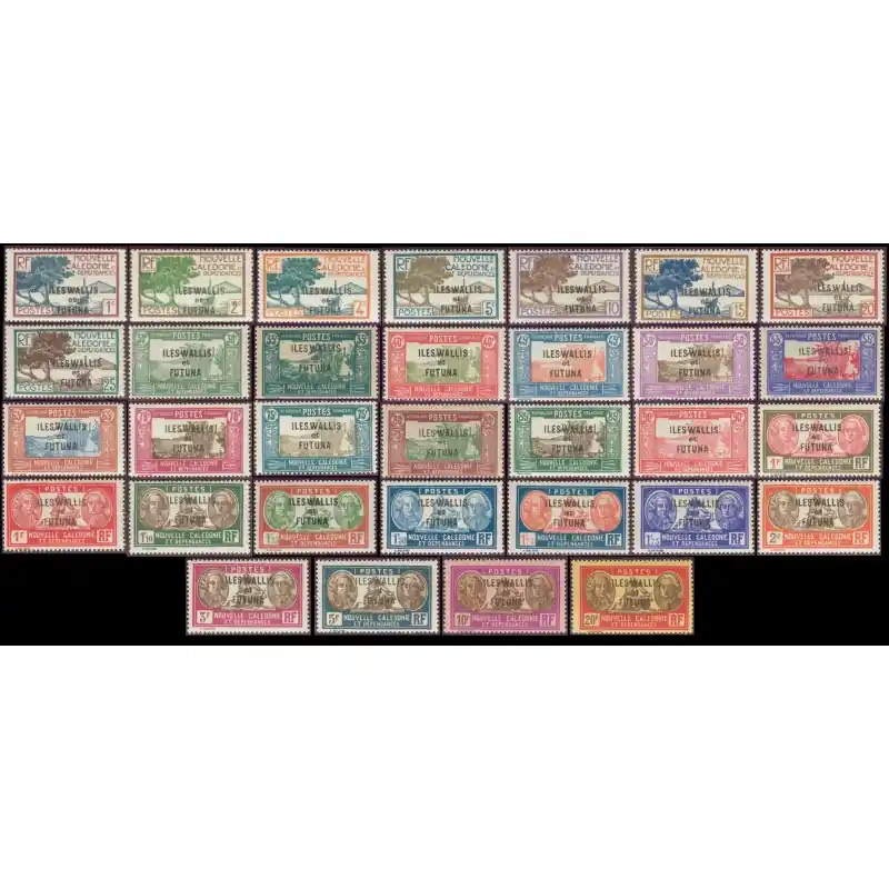 Artisanat Timbre Wallis et Futuna n°43 à 65