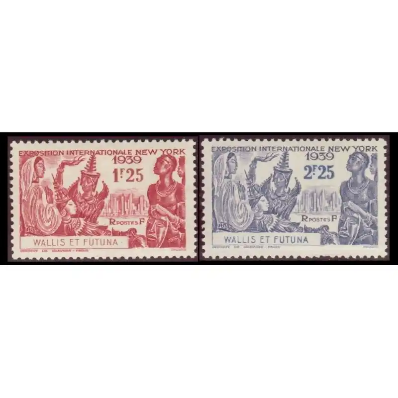 Timbre Wallis et Futuna n°70 et 71 Petit Prix