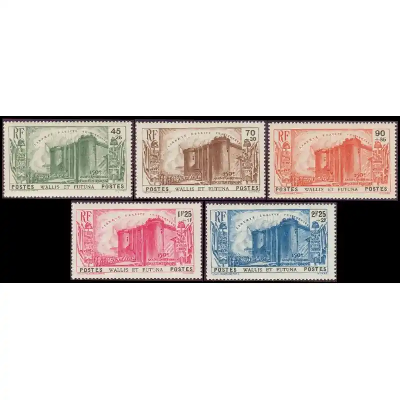 Affaire À Saisir Timbre Wallis et Futuna n°72 à 76