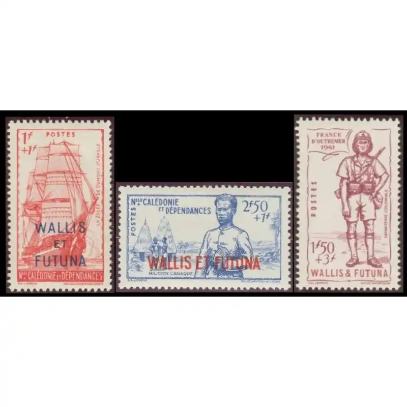 Timbre Wallis et Futuna n°87 à 89 Vente Directe