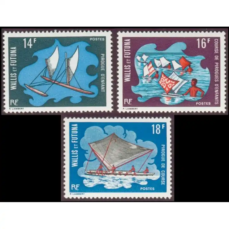 Timbre Wallis et Futuna n°182 à 184 Satisfait Ou Remboursé