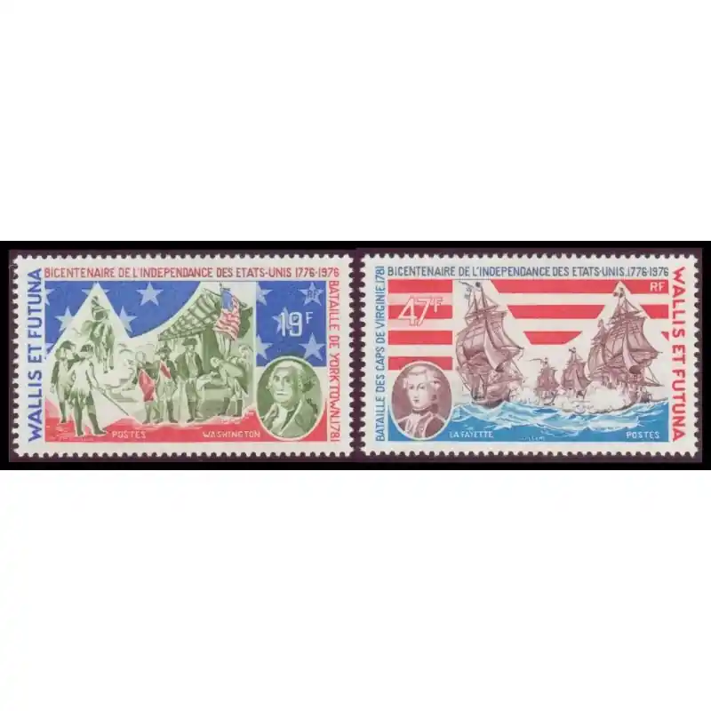 Livraison Gratuite Timbre Wallis et Futuna n°190 et 191