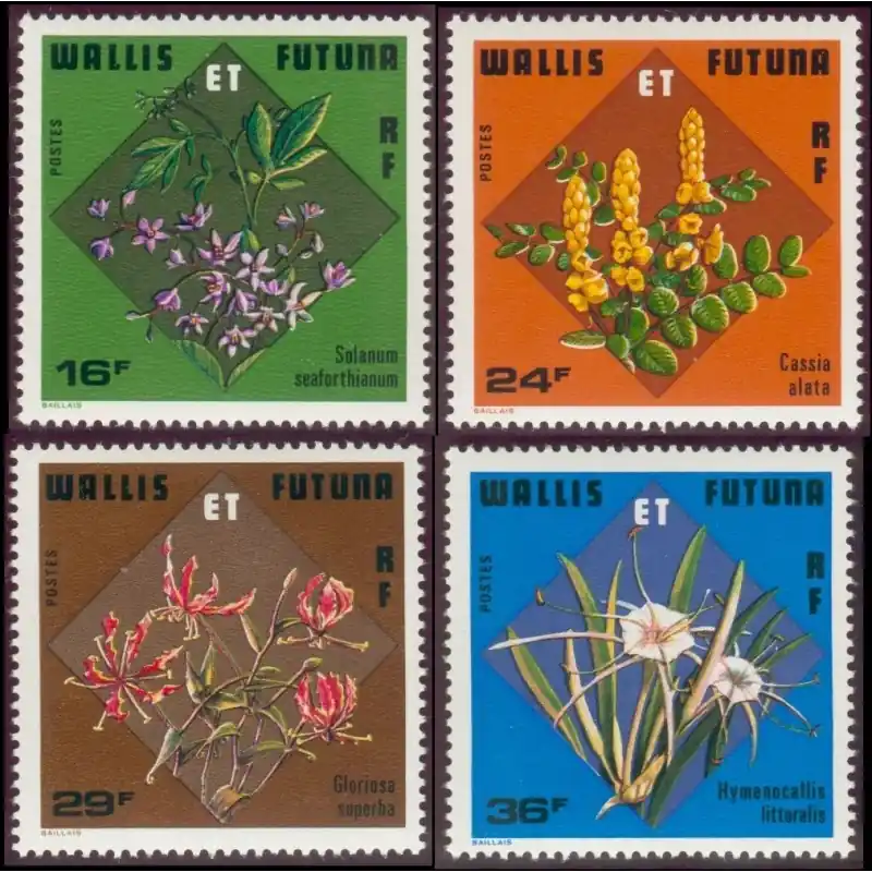 Commander Maintenant Timbre Wallis et Futuna n°213 à 216