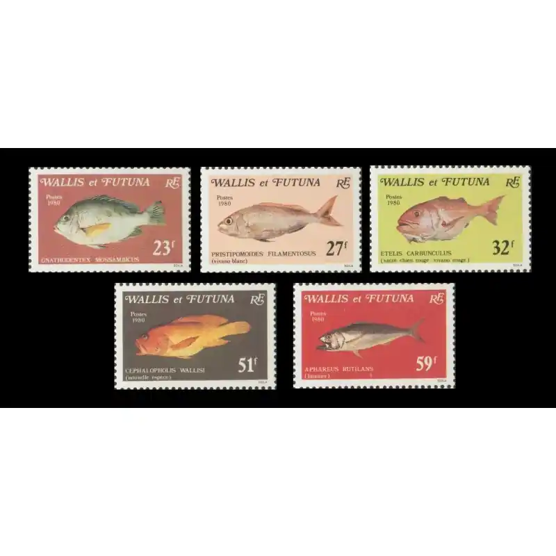 Dernier Modèle Timbre Wallis et Futuna n°259 à 263