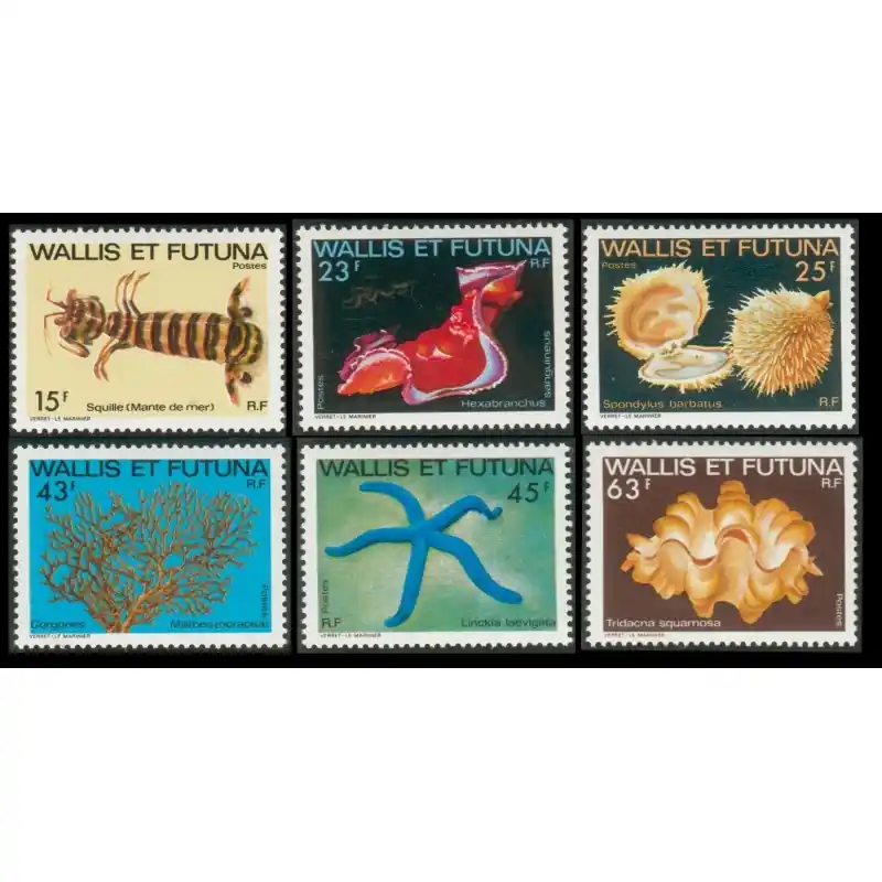Dernier Modèle Timbre Wallis et Futuna n°248 à 253