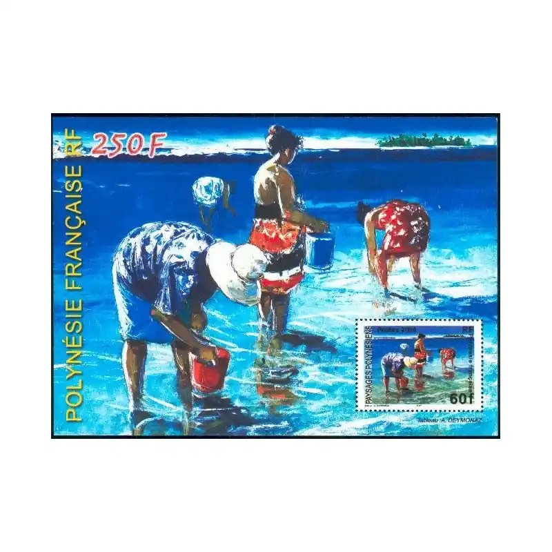 Polynésie Bloc Feuillet n°30 Expédition Rapide