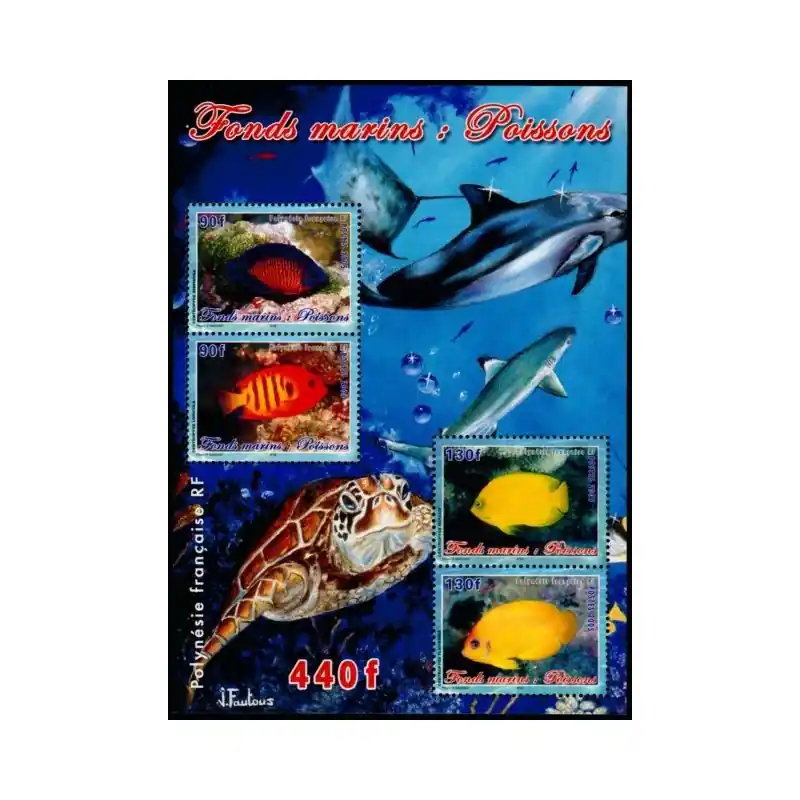 Timbre Polynésie n°744 à 747 Vente Flash