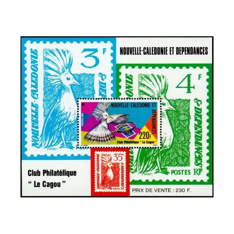 Nouvelle Calédonie Bloc Feuillet n°7 Réduction