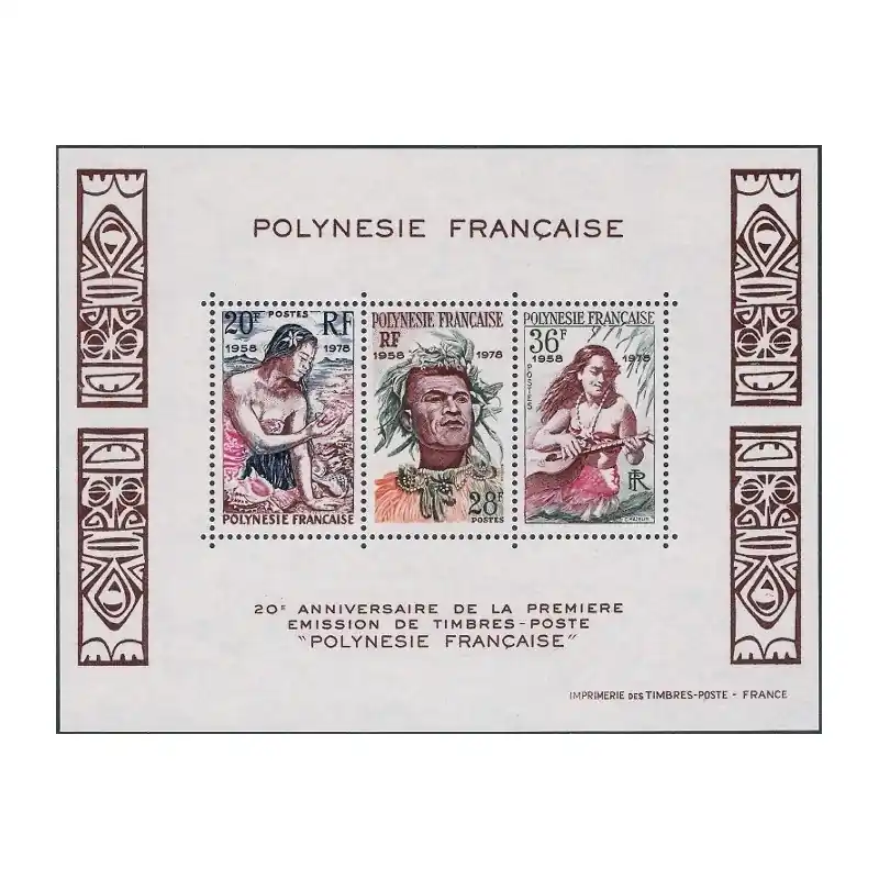 Polynésie Bloc Feuillet n°4 Livraison Mondiale