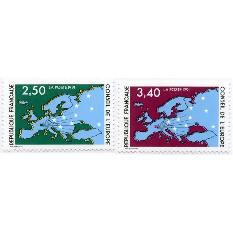 Timbres de Service France n°106 et 107 Nouvel Arrivage