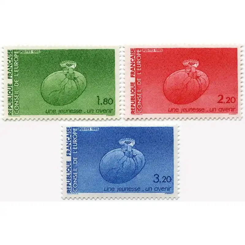 Timbres de Service France n°85 à 87 Satisfait Ou Remboursé