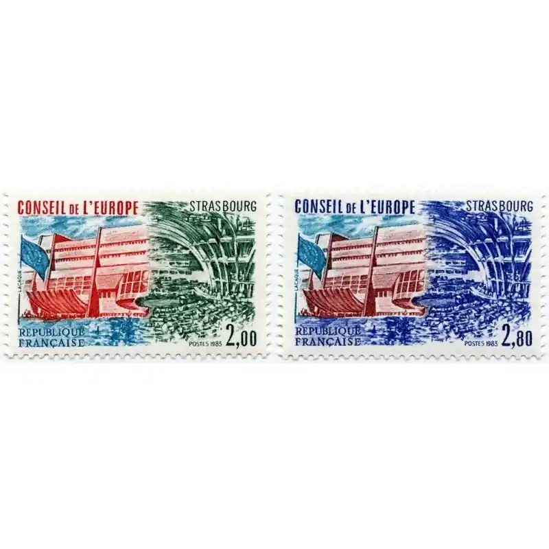 Timbres de Service France n°77 et 78 Bon Marché