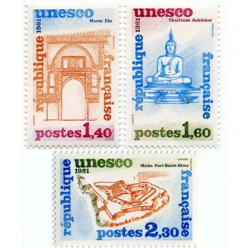 Timbres de Service France n°68 à 70 Premium