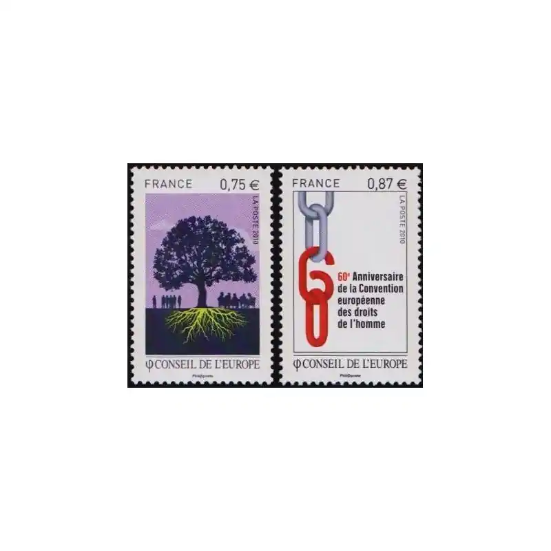 Timbres de Service France n°146 et 147 Bon Marché