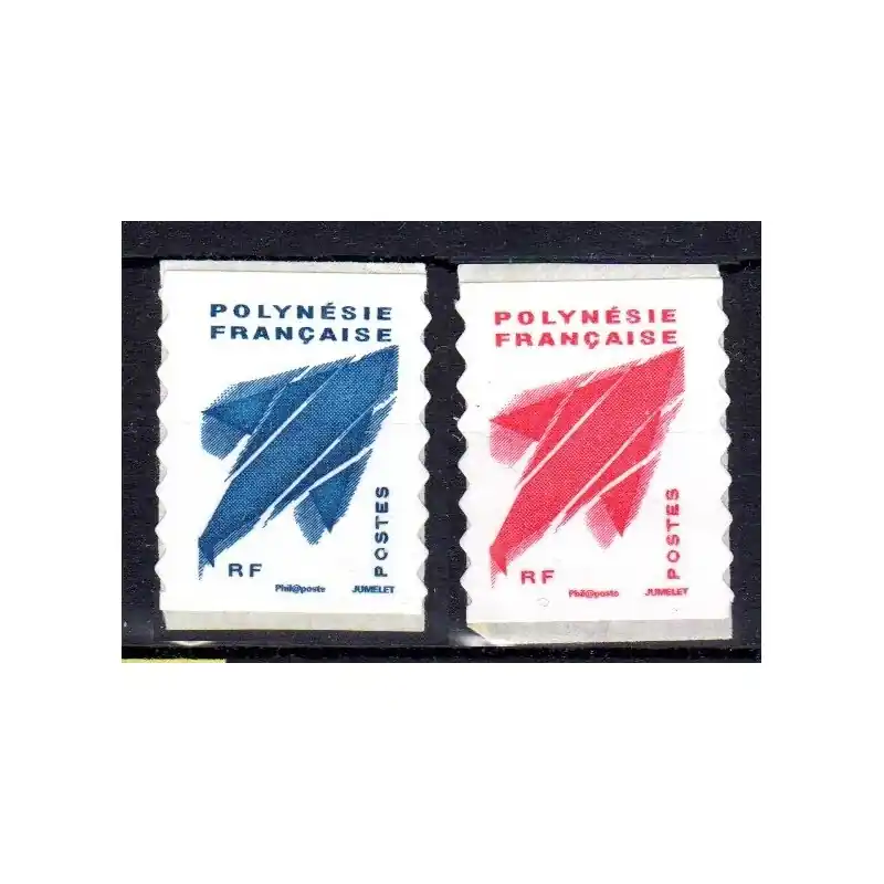 Timbre Polynésie n°736Aa et 737a Petit Prix