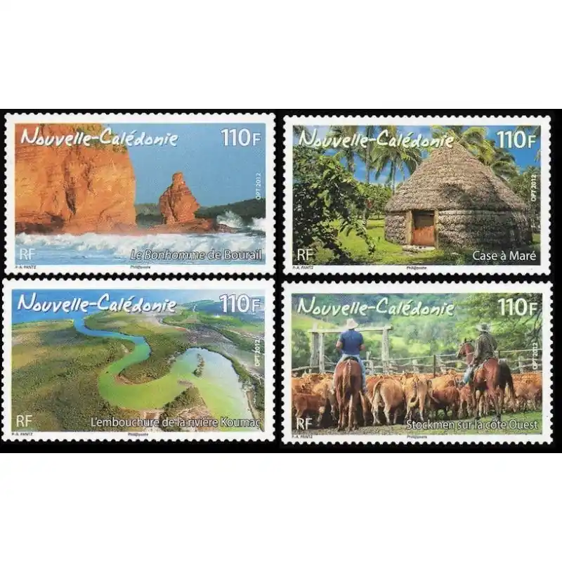 Timbre Nouvelle Calédonie n°1154 à 1157 Soldes