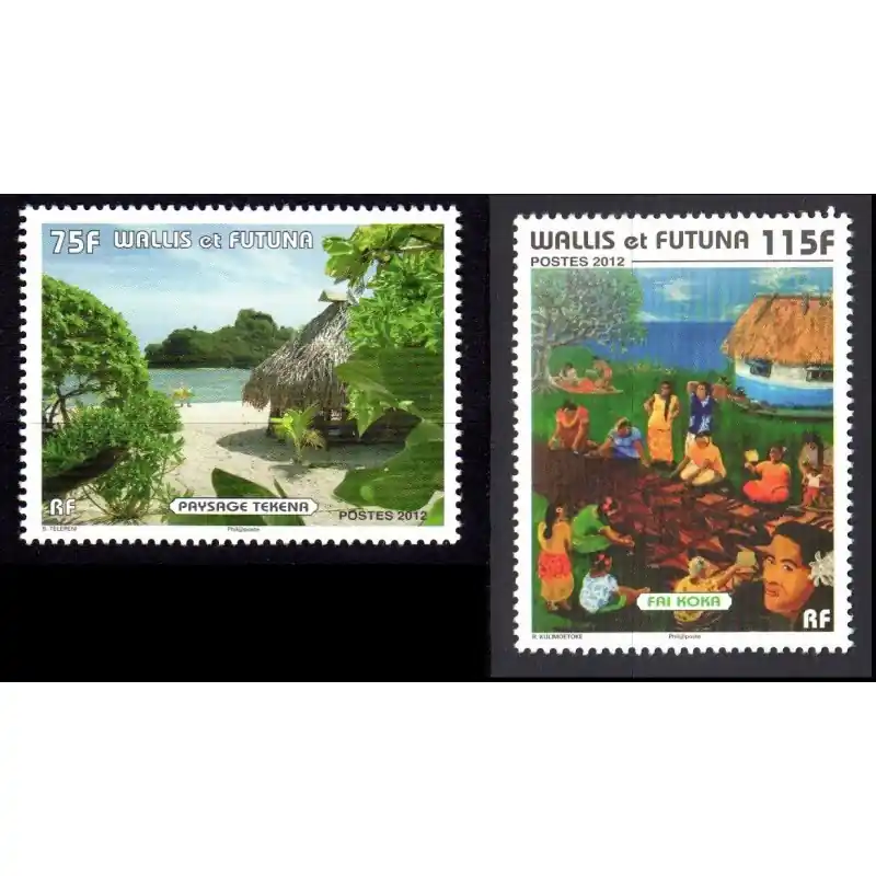Timbre Wallis et Futuna n°761 et 762 Meilleure Qualité