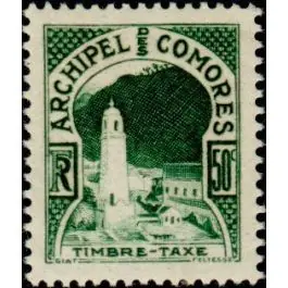 Original Timbre de collection Comores - Taxe 1