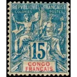 Timbre de collection Congo - 017 Seulement Aujourd’hui