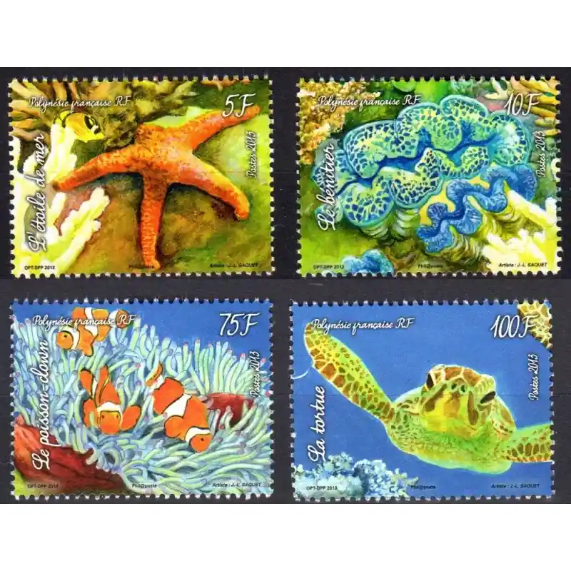 Timbre Polynésie n°1029 à 1032 Haute Qualité
