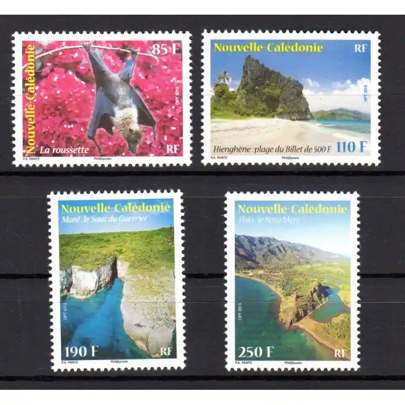 Prix Cassé Timbre Nouvelle Calédonie n°1202 à 1205