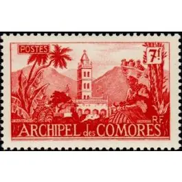 Fait Main Timbre de collection Comores - 007