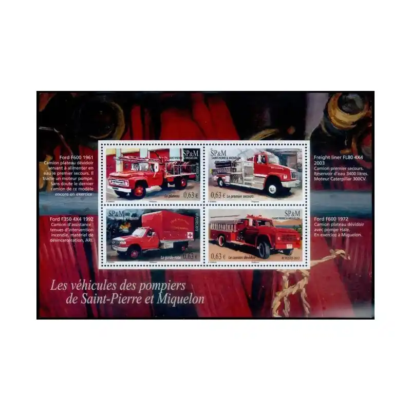 Timbre Saint-Pierre et Miquelon n°1078 à 1081 Marque