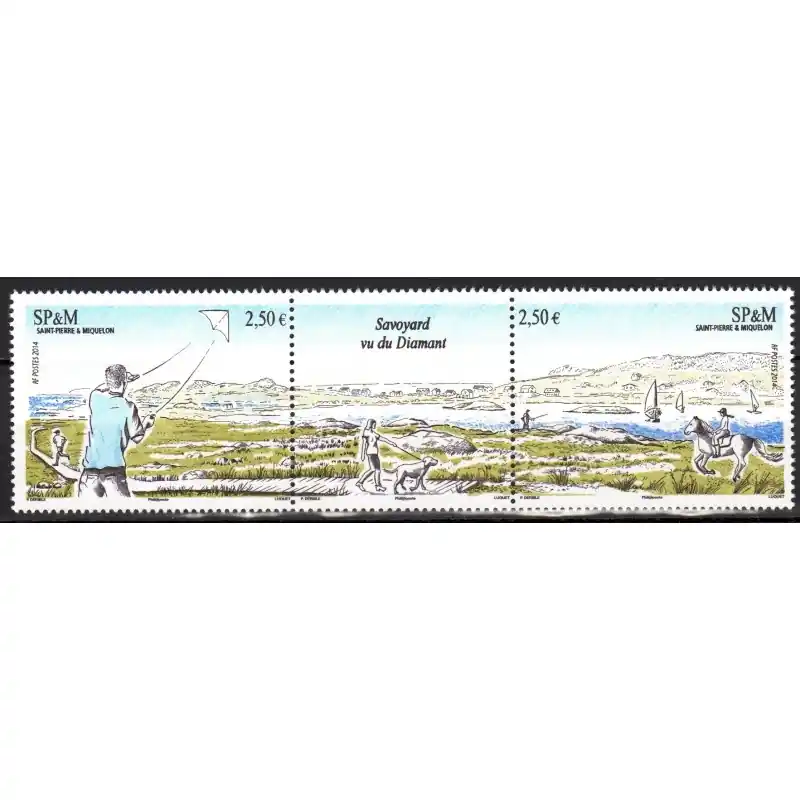 Timbre Saint-Pierre et Miquelon n°1119 et 1120 Etang de Savoyard Paiement Sécurisé