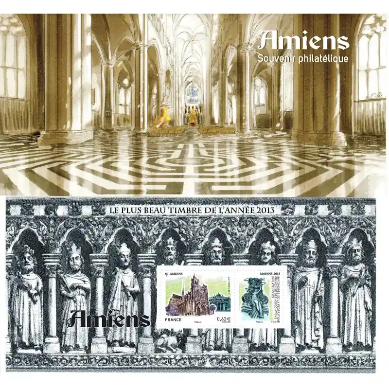 Haute Qualité Bloc Souvenir n°99 - Le plus beau timbre de l'année 2013 - Amiens