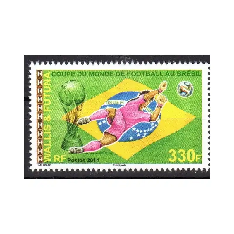Meilleur Prix Timbre Wallis et Futuna n°818 Coupe du Monde de football au Brésil
