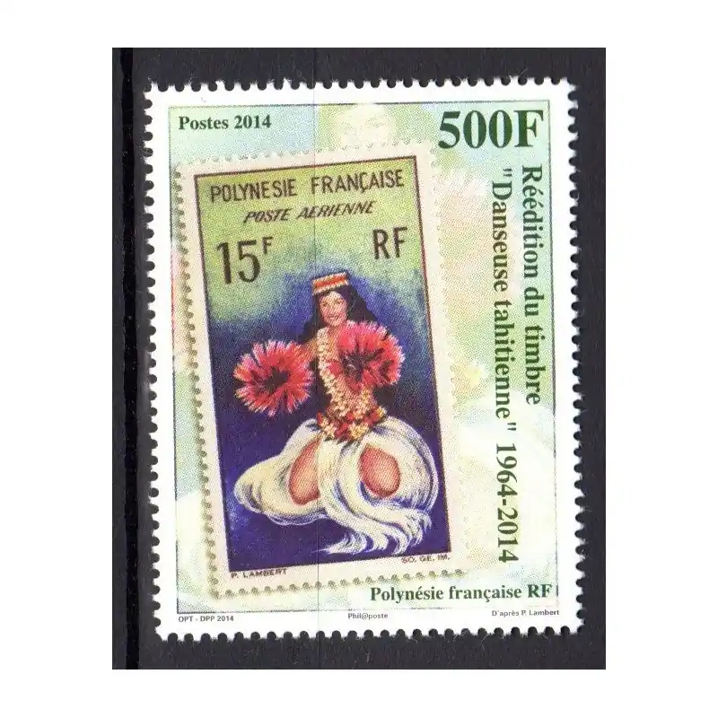 Timbre Polynésie n°1077 « Danseuse tahitienne » Nouveauté