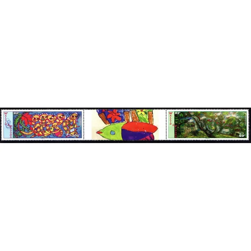 Timbre Wallis et Futuna n°826 et 827 Peintures Meilleure Vente