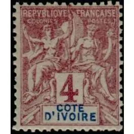 Vente Flash Timbre de collection Cote d'Ivoire - 003