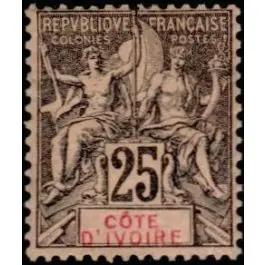 Prix Choc Timbre de collection Cote d'Ivoire - 008