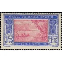 Fait Main Timbre de collection Cote d'Ivoire - 105A