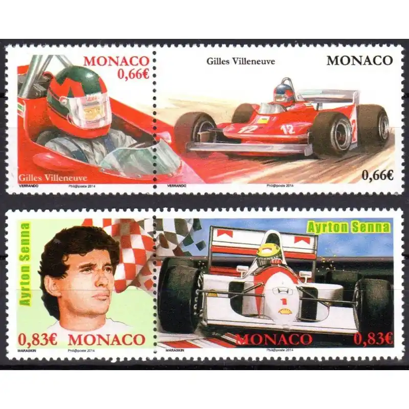 Timbre Monaco n°2915 à 2918 Populaire