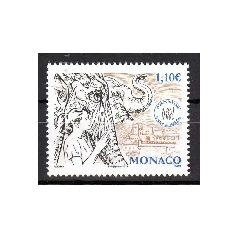 Offre Limitée Timbre Monaco n°2938 Association Baby & Népal