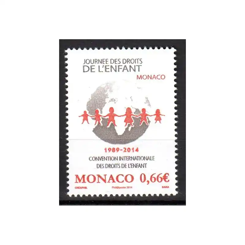 Pas Cher Timbre Monaco n°2944 Journée Internationale des Droits de l'Enfants