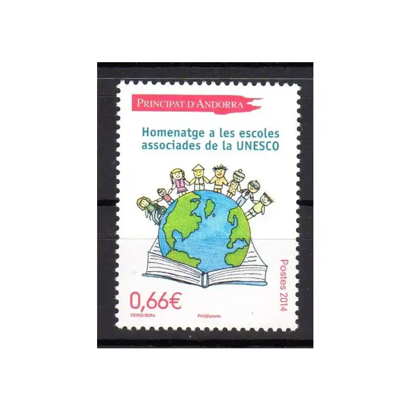 Certifié Timbre Andorre Français n°749