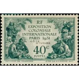 Vente Flash Timbre de collection Cote d'Ivoire - 084