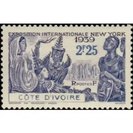 Populaire Timbre de collection Cote d'Ivoire - 145