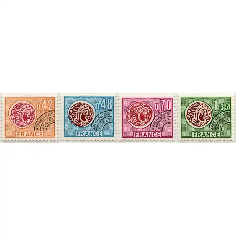 Timbres Préoblitérés France n°134 à 137 Neuf ** Commande En Gros