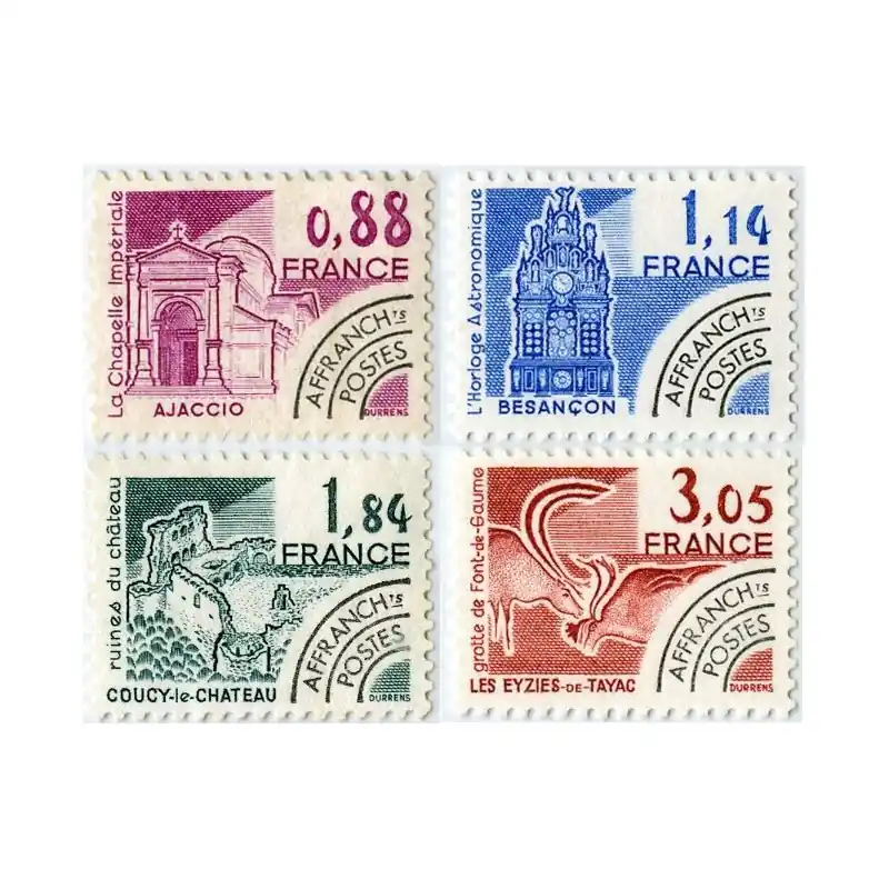 Timbres Préoblitérés France n°170 à 173 Neuf ** Exclusif
