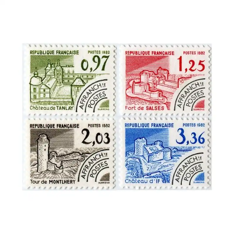 Timbres Préoblitérés France n°174 à 177 Neuf ** Satisfait Ou Remboursé