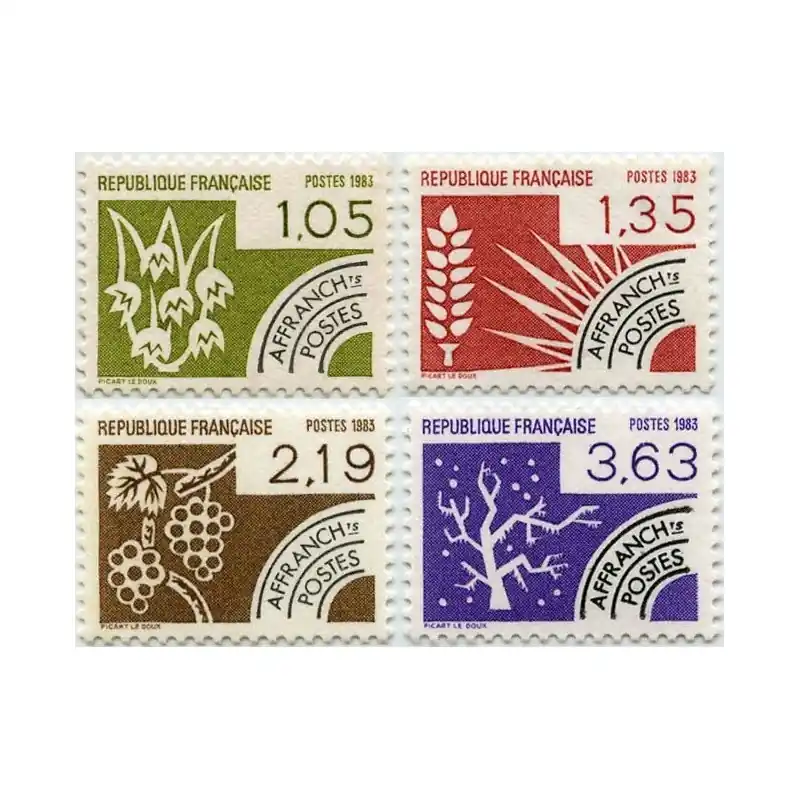 Timbres Préoblitérés France n°178 à 181 Neuf ** Commander Vite