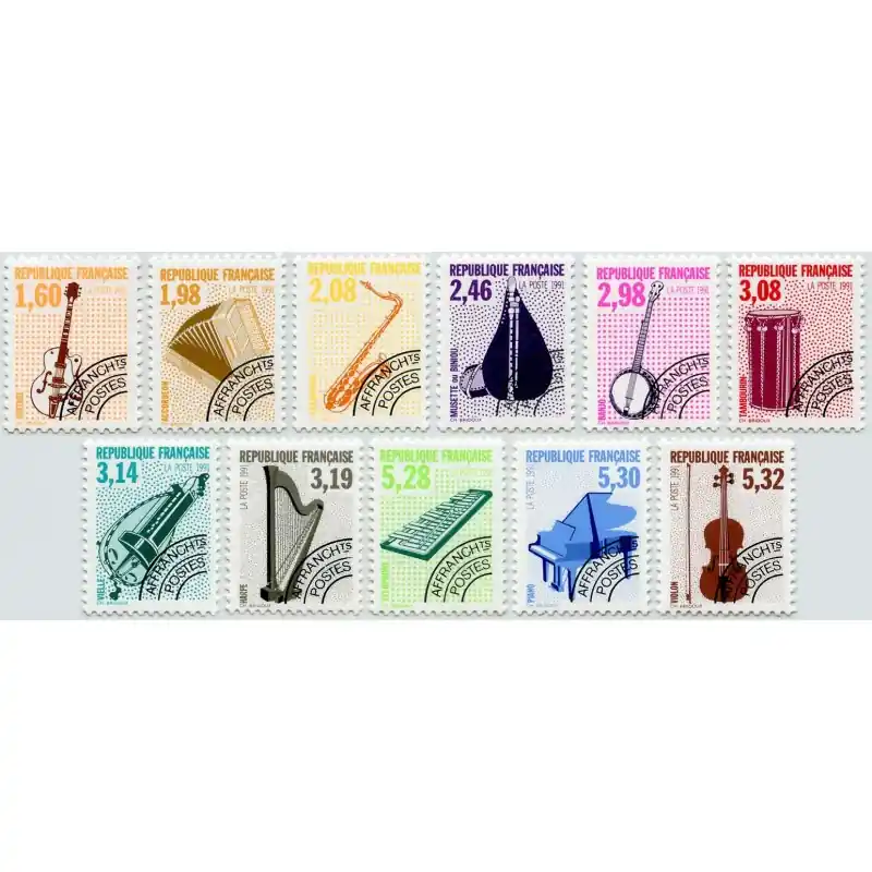 Timbres Préoblitérés France n°213 à 223 Neuf ** Remise