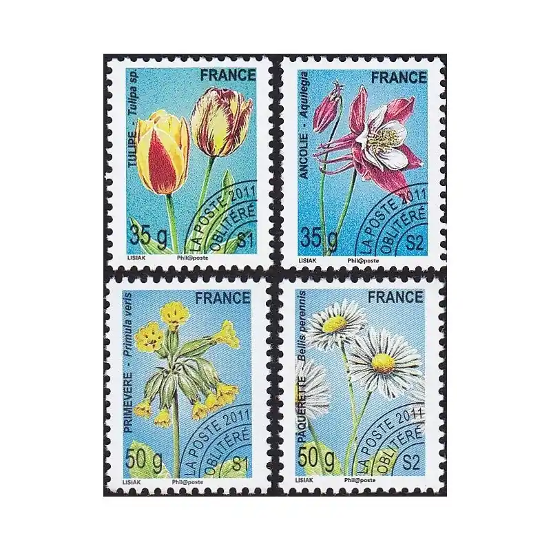 Populaire Timbres Préoblitérés France n°259 à 262 Neuf **