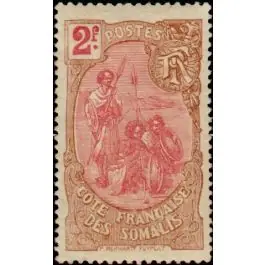 Meilleure Qualité Timbre de collection Cote des Somalies - 081