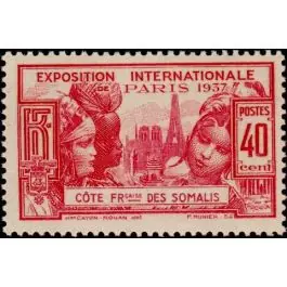 Haute Qualité Timbre de collection Cote des Somalies - 143