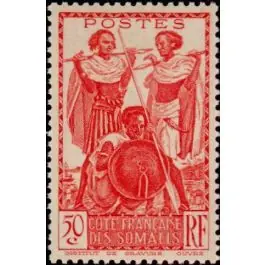 Expédié Aujourd’hui Timbre de collection Cote des Somalies - 158